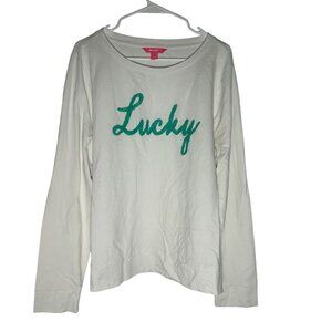 Lilly Pulitzer Rami Lucky Sweatshirt Women's Size XXL in Botanical Green - NWOT!